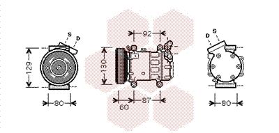 VAN WEZEL Kompressor,kliimaseade 4300K080